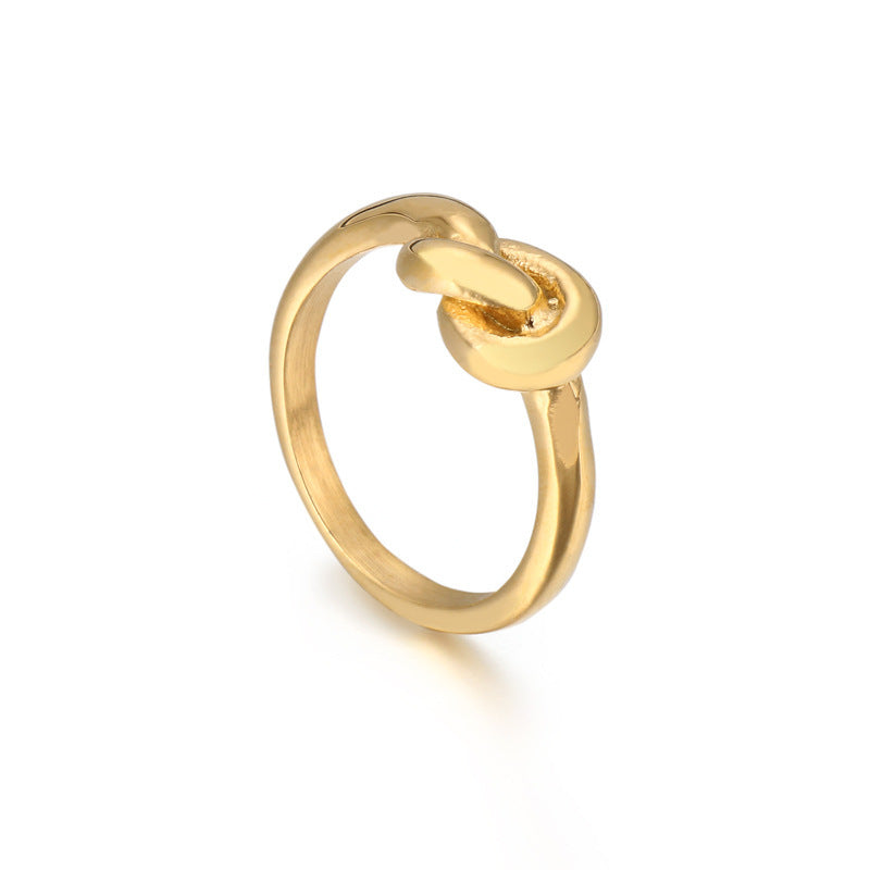 Golden Bond Geometric Ring