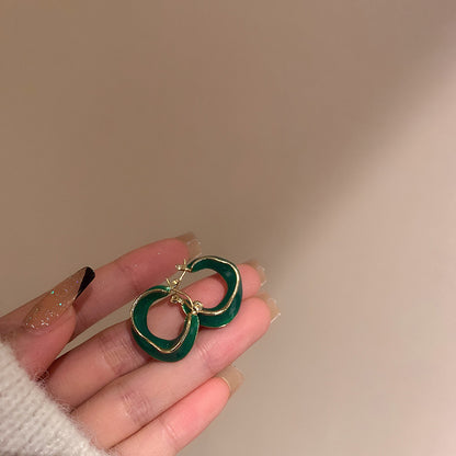 Dripping Glaze Irregular Geometric Earrings