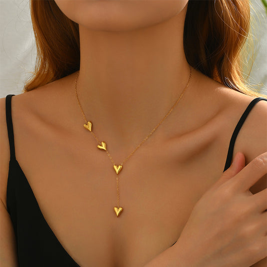Golden Hour Heart Pendant Necklace